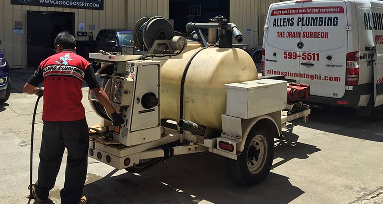 Hydrojetting Experts in Oahu and Maui - Allens Plumbing