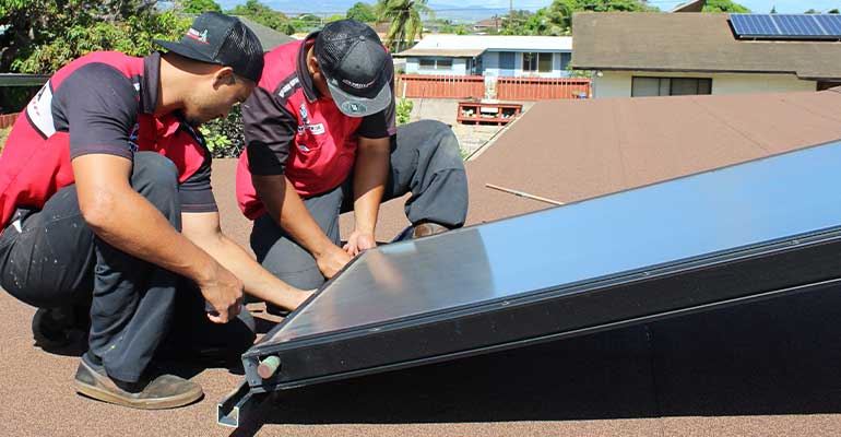 Solar Water Heater Installation - Allens Plumbing