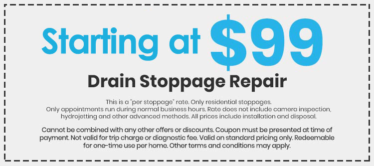 Drain Stoppage Repair Coupon